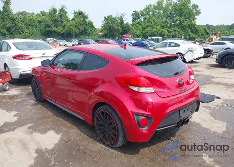 2016 Hyundai Veloster Turbo z USA, uszkodzony, nr VIN KMHTC6AE7GU258709